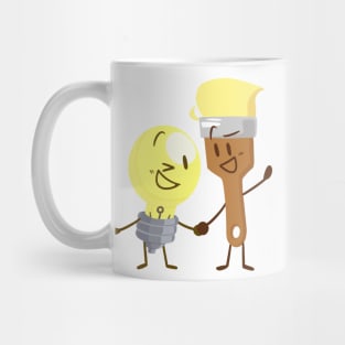 Lightbulb x Paintbrush (Inanimate Insanity) Mug